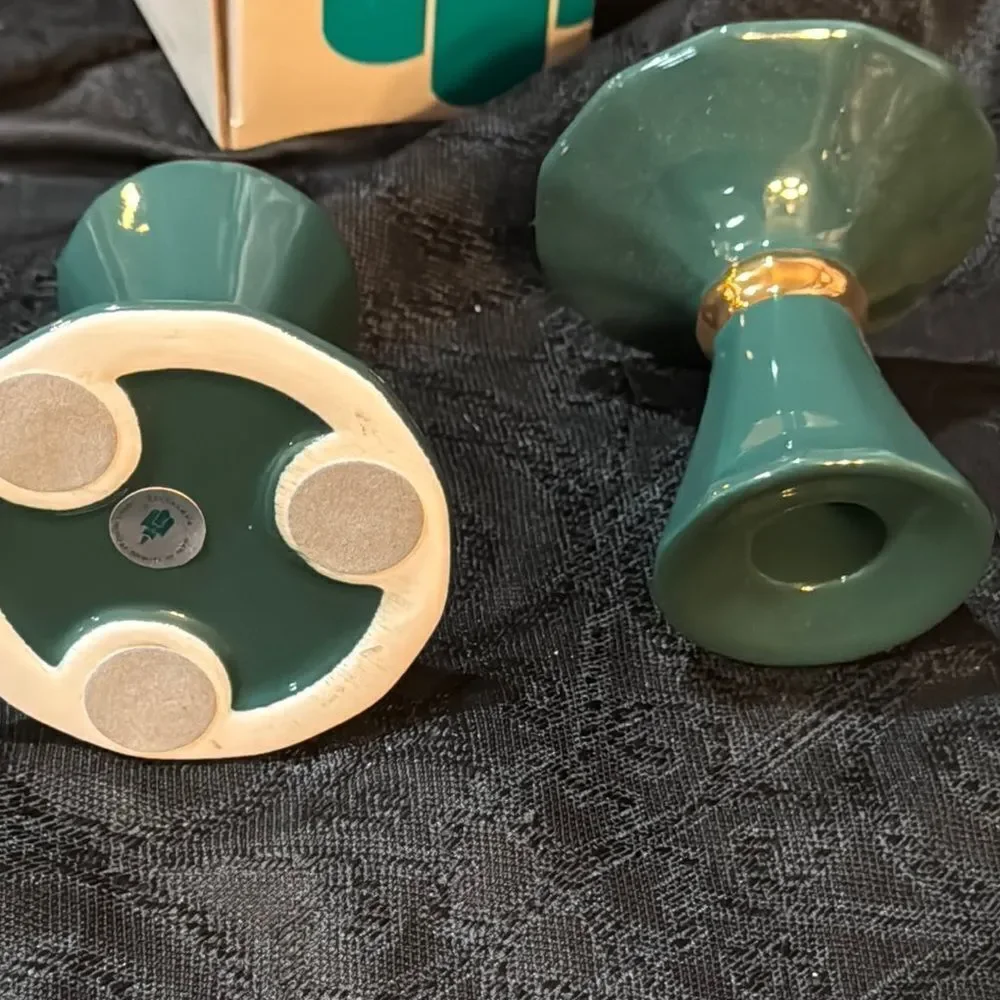 Partylite greenbriar taper holder green Candle Holders - Picture 3 of 7